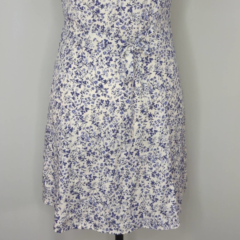 Reformation Margeaux Floral Mini Dress - Blue and White - Picture 7 of 12